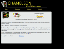 Tablet Screenshot of chameleoncardgame.com